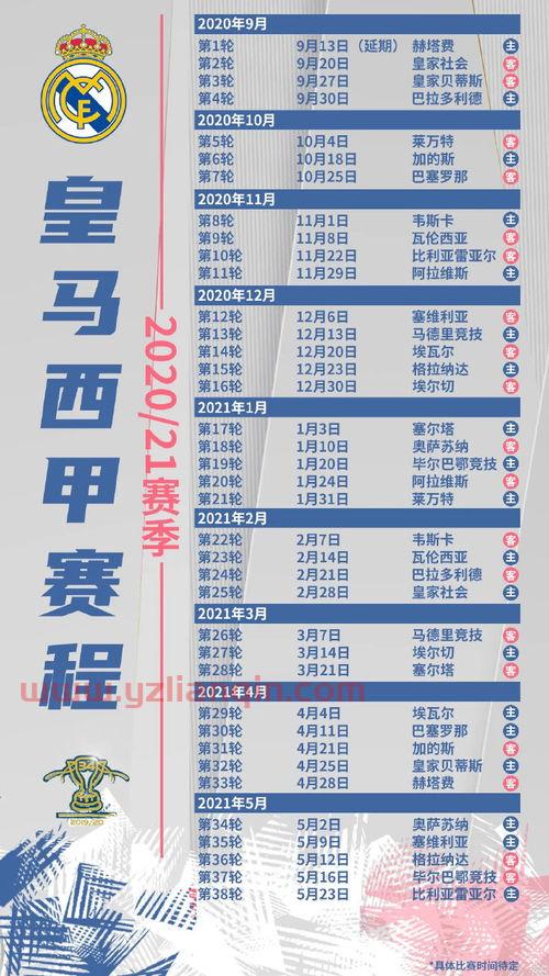 西甲赛程表（西甲赛程表1） 第1张